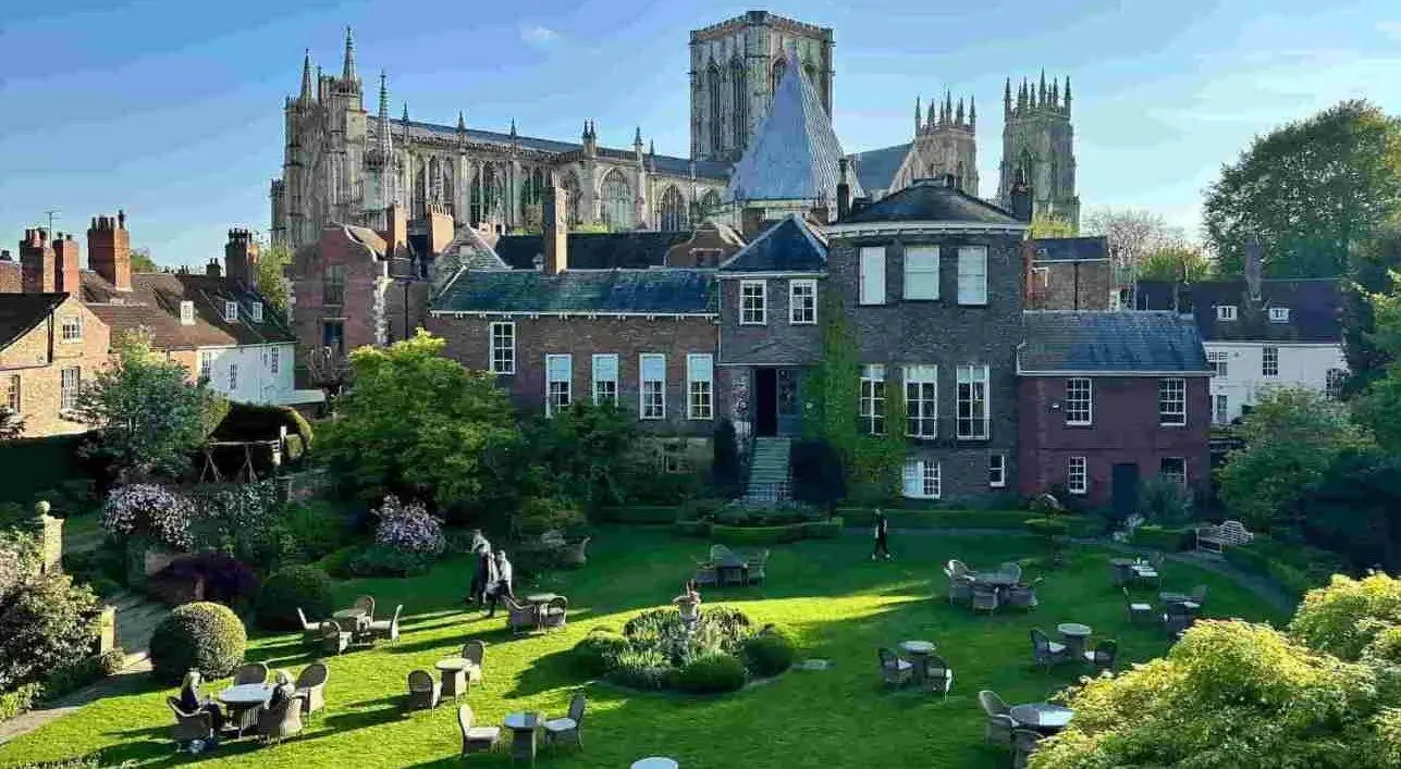 A beautiful picture of the York Minster from the York City Walls